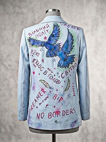 Піджак жіночий XL, стан - Ідеальний, колір - Блакитний на lalafo.ua Піджак жіночий XL, стан - Ідеальний, колір - Блакитний